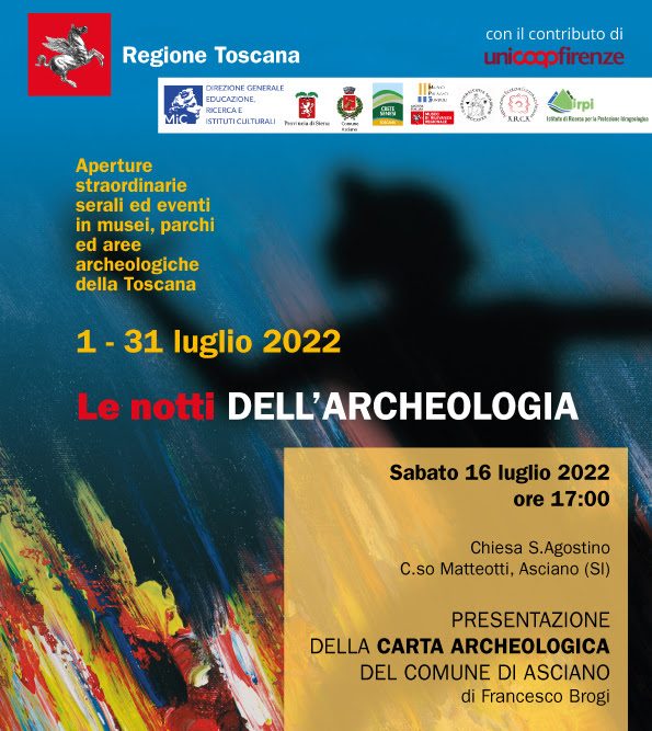 Presentazione della Carta Archeologica di Asciano – Chiesa di Sant’Agostino – sabato 16 luglio 2022 ore 17:00